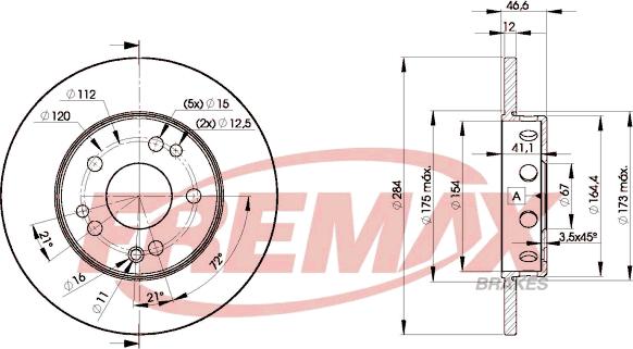 FREMAX BD-7210 - Disque de frein cwaw.fr