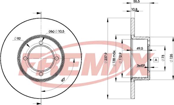 FREMAX BD-7739 - Disque de frein cwaw.fr