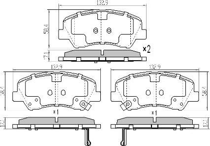 FREMAX FBP-5810 - Kit de plaquettes de frein, frein à disque cwaw.fr