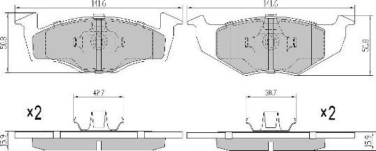 FREMAX FBP-0984-01 - Kit de plaquettes de frein, frein à disque cwaw.fr