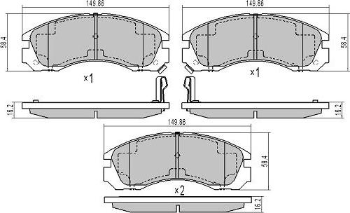 FREMAX FBP-0923 - Kit de plaquettes de frein, frein à disque cwaw.fr