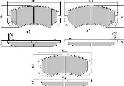 FREMAX FBP-0978 - Kit de plaquettes de frein, frein à disque cwaw.fr