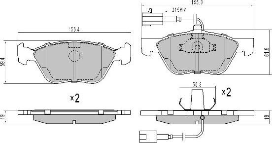 FREMAX FBP-0972 - Kit de plaquettes de frein, frein à disque cwaw.fr