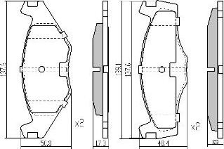 FREMAX FBP-0461-01 - Kit de plaquettes de frein, frein à disque cwaw.fr