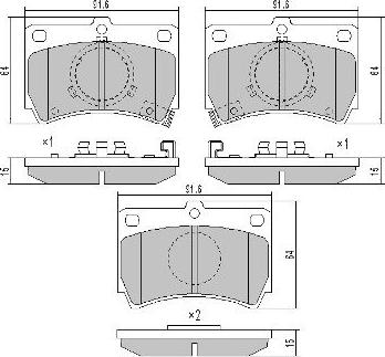 FREMAX FBP-0537 - Kit de plaquettes de frein, frein à disque cwaw.fr