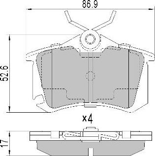 FREMAX FBP-0574 - Kit de plaquettes de frein, frein à disque cwaw.fr