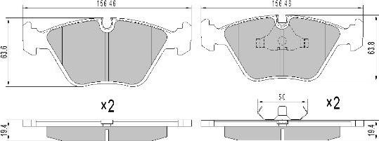 FREMAX FBP-0625-01 - Kit de plaquettes de frein, frein à disque cwaw.fr