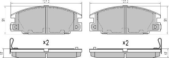 FREMAX FBP-0016 - Kit de plaquettes de frein, frein à disque cwaw.fr