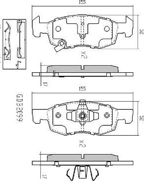 FREMAX FBP-0018 - Kit de plaquettes de frein, frein à disque cwaw.fr