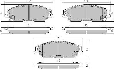 FREMAX FBP-0080 - Kit de plaquettes de frein, frein à disque cwaw.fr