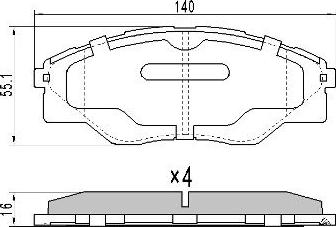 FREMAX FBP-0083 - Kit de plaquettes de frein, frein à disque cwaw.fr