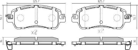 FREMAX FBP-0031 - Kit de plaquettes de frein, frein à disque cwaw.fr