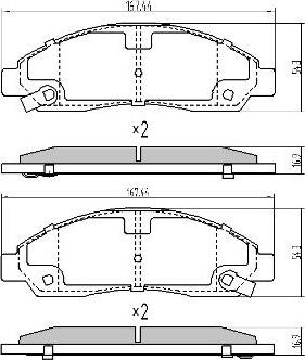 FREMAX FBP-0032 - Kit de plaquettes de frein, frein à disque cwaw.fr