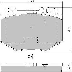 FREMAX FBP-0020 - Kit de plaquettes de frein, frein à disque cwaw.fr