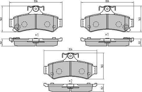 FREMAX FBP-0079 - Kit de plaquettes de frein, frein à disque cwaw.fr