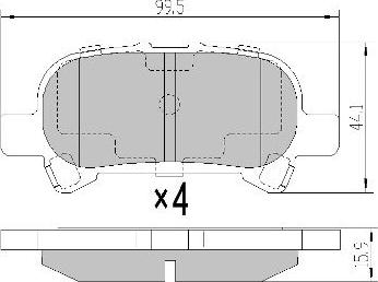 FREMAX FBP-0075 - Kit de plaquettes de frein, frein à disque cwaw.fr