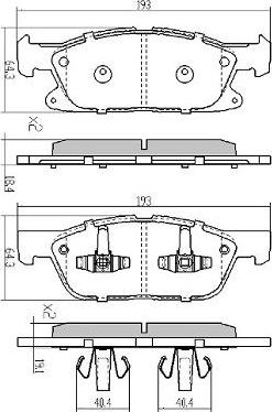 FREMAX FBP-0078 - Kit de plaquettes de frein, frein à disque cwaw.fr