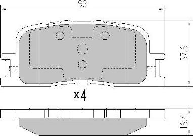 FREMAX FBP-0073 - Kit de plaquettes de frein, frein à disque cwaw.fr