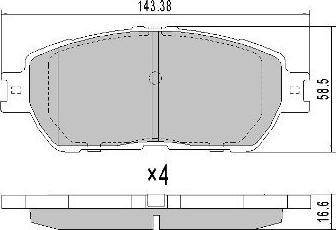 FREMAX FBP-0072 - Kit de plaquettes de frein, frein à disque cwaw.fr