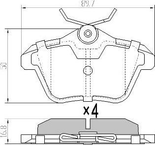 FREMAX FBP-0894 - Kit de plaquettes de frein, frein à disque cwaw.fr