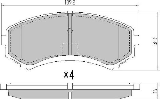 FREMAX FBP-0854 - Kit de plaquettes de frein, frein à disque cwaw.fr