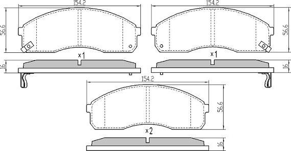 FREMAX FBP-0858 - Kit de plaquettes de frein, frein à disque cwaw.fr