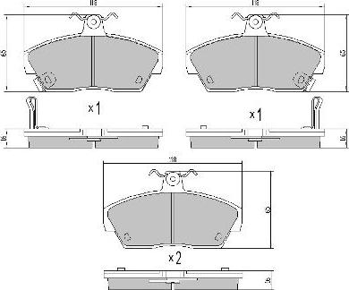 FREMAX FBP-0852 - Kit de plaquettes de frein, frein à disque cwaw.fr