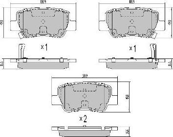 FREMAX FBP-0861 - Kit de plaquettes de frein, frein à disque cwaw.fr