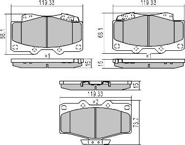 FREMAX FBP-0862 - Kit de plaquettes de frein, frein à disque cwaw.fr