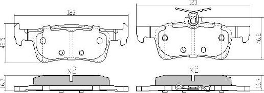 FREMAX FBP-0330 - Kit de plaquettes de frein, frein à disque cwaw.fr