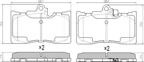 FREMAX FBP-0332 - Kit de plaquettes de frein, frein à disque cwaw.fr