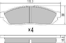 FREMAX FBP-0295 - Kit de plaquettes de frein, frein à disque cwaw.fr