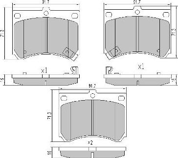 FREMAX FBP-0797 - Kit de plaquettes de frein, frein à disque cwaw.fr