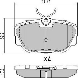 FREMAX FBP-0746 - Kit de plaquettes de frein, frein à disque cwaw.fr