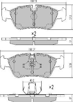 FREMAX FBP-0741-01 - Kit de plaquettes de frein, frein à disque cwaw.fr