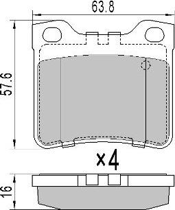 FREMAX FBP-0742 - Kit de plaquettes de frein, frein à disque cwaw.fr