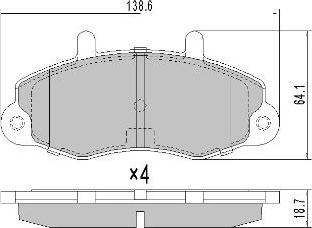 FREMAX FBP-0774 - Kit de plaquettes de frein, frein à disque cwaw.fr