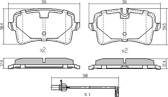 FREMAX FBP-1940 - Kit de plaquettes de frein, frein à disque cwaw.fr