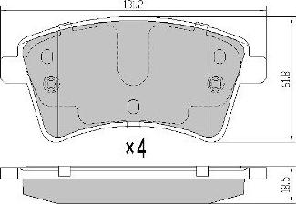 FREMAX FBP-1913 - Kit de plaquettes de frein, frein à disque cwaw.fr