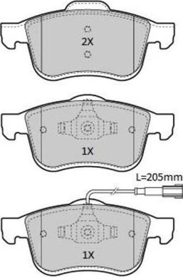 FREMAX FBP-1935 - Kit de plaquettes de frein, frein à disque cwaw.fr