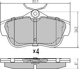 FREMAX FBP-1494 - Kit de plaquettes de frein, frein à disque cwaw.fr