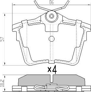 FREMAX FBP-1409 - Kit de plaquettes de frein, frein à disque cwaw.fr