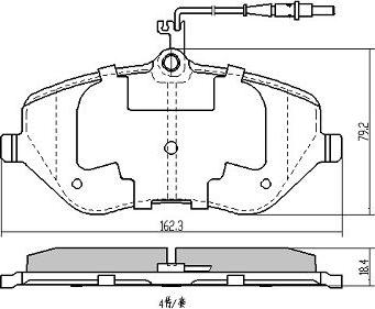 FREMAX FBP-1406 - Kit de plaquettes de frein, frein à disque cwaw.fr