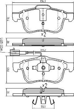 FREMAX FBP-1473 - Kit de plaquettes de frein, frein à disque cwaw.fr