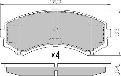 FREMAX FBP-1594 - Kit de plaquettes de frein, frein à disque cwaw.fr