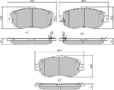 FREMAX FBP-1597 - Kit de plaquettes de frein, frein à disque cwaw.fr