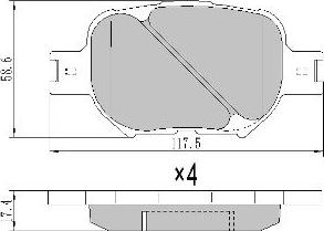 FREMAX FBP-1544 - Kit de plaquettes de frein, frein à disque cwaw.fr