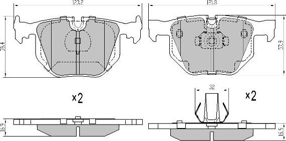 FREMAX FBP-1540 - Kit de plaquettes de frein, frein à disque cwaw.fr