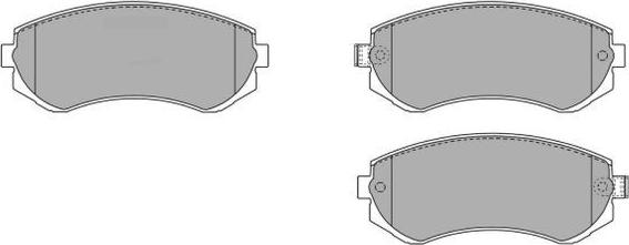 FREMAX FBP-1558 - Kit de plaquettes de frein, frein à disque cwaw.fr