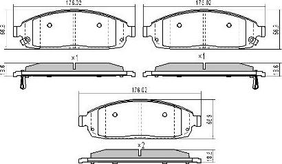 FREMAX FBP-1565 - Kit de plaquettes de frein, frein à disque cwaw.fr